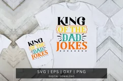 King of the dad jokes SVG Design, Father's Day SVG Design Product Image 1