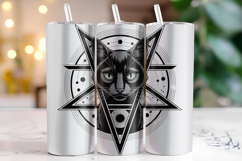 Halloween Cat Tumbler Wrap | Sublimation | Tumblers Product Image 1
