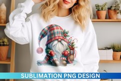 Christmas Gnome Sublimation - Clipart PNG Design Product Image 1