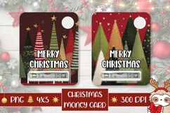 Christmas Tree Money Card Template, Christmas Tree Gift Card Product Image 1