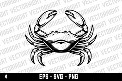 Crab illustrations in vector. Design elements Product Image 1