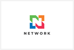 Network Letter N Logo Design Vector Template Product Image 1