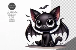Halloween clipart, Cat clipart, Autumn clipart Product Image 1