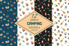 CAMPING digital paper/seamless patterns Product Image 1