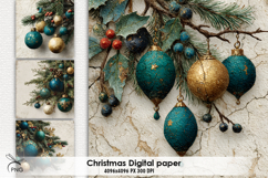 Christmas digital paper, background clipart Product Image 1