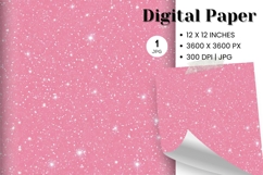 pink glitter Background Wallpaper Sparkles Digital Paper_148 Product Image 1