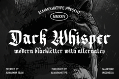 Dark Whisper - Fierce Blackletter Font Product Image 1