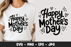 Happy Mothers Day Quote SVG PNG Product Image 1