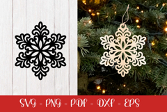 Snowflake laser SVG PNG| Christmas Snowflakes ornament Product Image 2