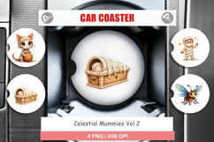 Celestial Mummies Car Coaster Product Image 1