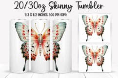 Bejeweled Butterfly Tumbler Design - Sublimation PNG Design Product Image 1