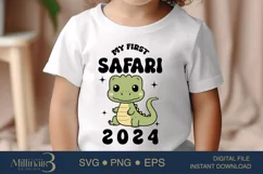 My First Safari 2024 SVG PNG Sublimation | Newborn |Vacation Product Image 1