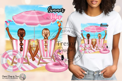 Summer Vibes Beach Friends Design Vacation Relaxation Image Product Image 3