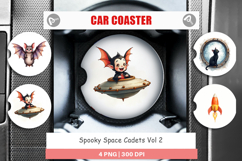 Car Coaster Watercolor Spooky Space Cadets Product Image 1