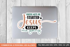 Boho christian Sticker Svg Bundle / 20 sticker designs Product Image 17