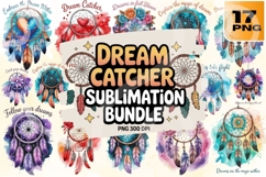 Catch the Magic Dream Catcher Quotes &amp; Boho PNG Pack Product Image 1