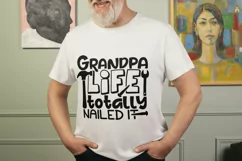 Grandpa Life Totally Nailed It Svg, Father's Day Svg. Product Image 2