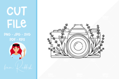 Camera Line Art Cut File Product Image 1