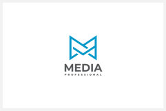 Media Letter M Logo Design Vector Template Product Image 1