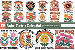 Boho Retro Celestial Sublimation Bundle Product Image 1
