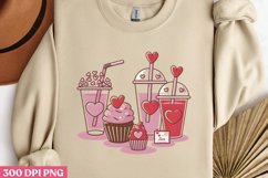 Valentine Drinks PNG, Cozy Valentine Sublimation PN Product Image 2