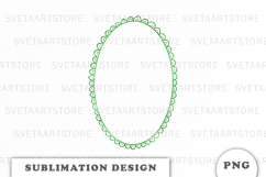 Green Doodle Frame png Product Image 1