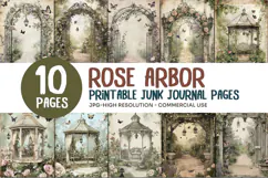 Rose Arbor Junk Journal Pages Product Image 1