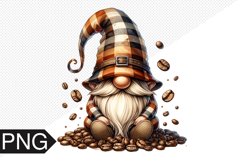 Coffee Gnome Sublimation - Clipart PNG Design Product Image 1