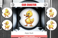 Car Coaster Angry Duck Product Image 1