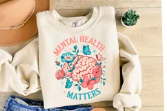 Mental Health Matters svg | Svg Files for Cricut | Shirt Svg Product Image 2