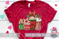 Christmas Coffee PNG Sublimation Cocktails PNG Sweets Product Image 2
