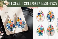 Cartoon Flowers Earrings, Wildflowers Earring Designs Product Image 1