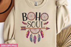 Boho Soul PNG, Dreamcatcher Sublimation PNG Product Image 2