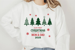 Our First Christmas As Mom &amp; Dad 2025 Svg Design Product Image 1