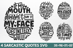 Sarcastic Quotes SVG Product Image 1