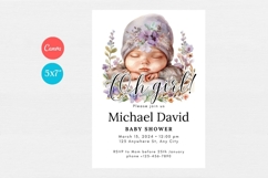 Baby Shower Invitation Template 165 Product Image 1