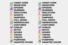 Halloween List SVG, Halloween Modern Farmhouse Sign SVG PNG Product Image 2