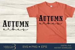 Autumn Vibes SVG PNG Sublimation | Pumpkin |Fall Vibes Product Image 1