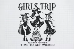 Vintage Halloween Witch, Girls trip 42.5197n 70.8955w time Product Image 1