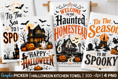 Halloween Kitchen Towel PNG, Funny Halloween PNG, Spooky PNG Product Image 1