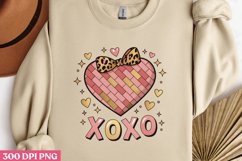 .XOXO 2 PNG, Retro Valentine Sublimation PNG Product Image 2