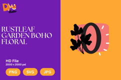 Rustleaf Garden Boho Floral Monogram Product Image 1