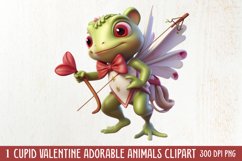 Adorable Animals Cupid Valentine Clipart sublimation Product Image 1