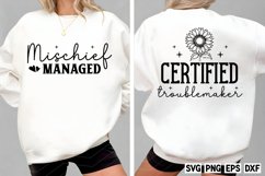 Certified troublemaker Mischief managed SVG Product Image 1