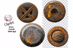 Rusty Things, Grunge, Metal, Ephemera, PNG, Clipart Product Image 1