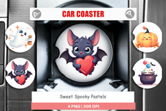 Car Coaster Sweet Spooky Pastels Product Image 1