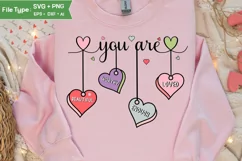 Self Love Valentine PNG Heart Christian | Valentine Quote Product Image 2