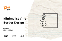 Minimalist Vine Border Design Product Image 1