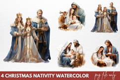 Christmas Nativity Sets Clipart PNG Product Image 1