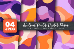 Abstract Pastel Digital Paper Product Image 1